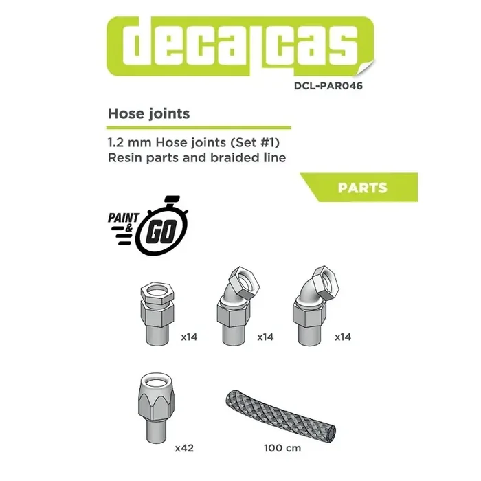 1.2 mm hose joints set 1