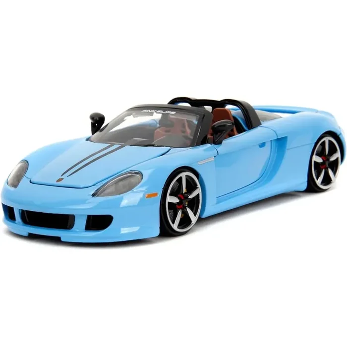 1 24 porsche carrera gt glossy blue pink slips 2005