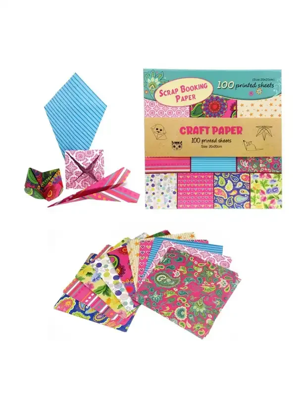 100 làmines de color per a fer origami