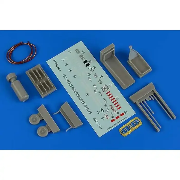 150 lb. Extintor de halones con ruedas modelo 600