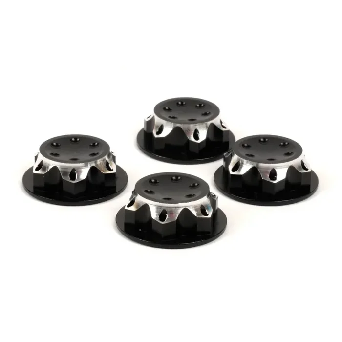 17mm black aluminum blind nuts (4 pcs)