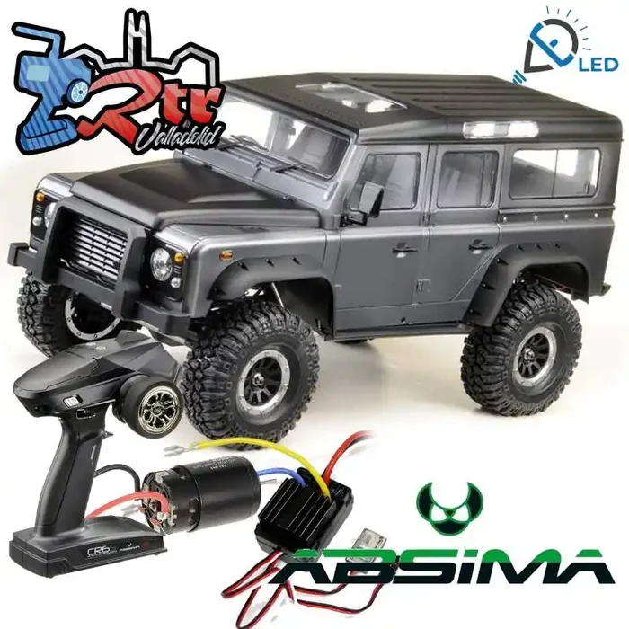 Absima EP «LANDI» Crawler 1/10 4×4 CR3.4 Pro 6 Canales Luces RTR Gris