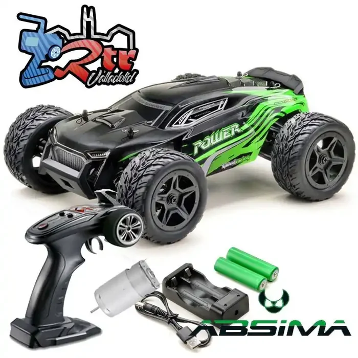Absima Truggy Power Verde 1/14 4Wd RTR Escobillas