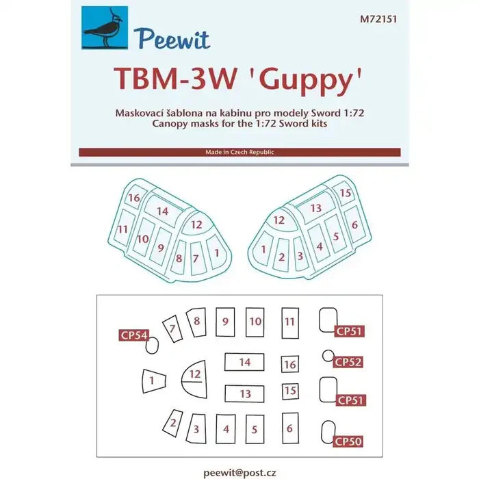 Accesorio Grumman TBM-3W ‘Guppy‘ (designed to be used with Sword kits)