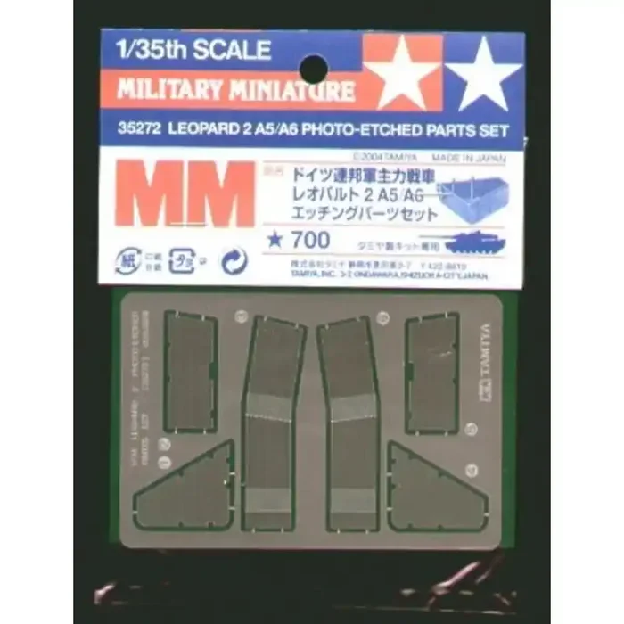 Accesorio Leopard 2 A6 Photo detail set (diseñado para ser ensamblado con maquetas de Tamiya)