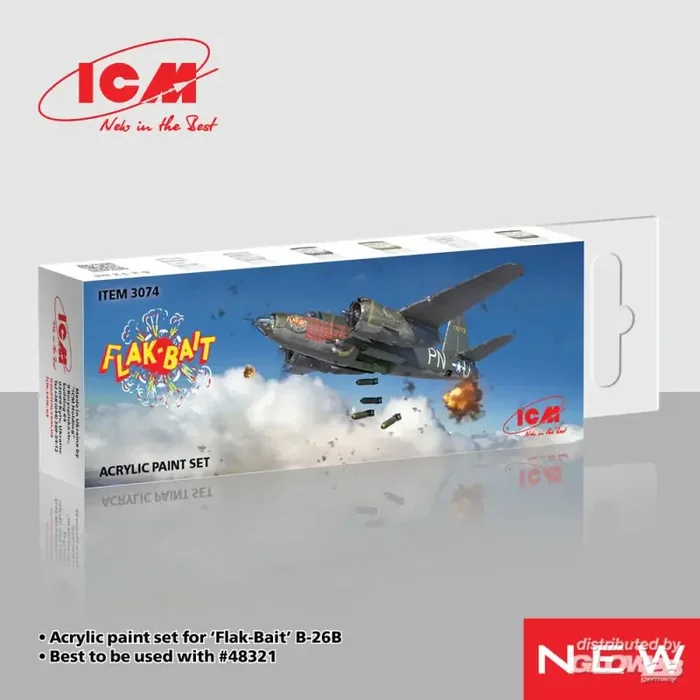 Acrylic paint set for Flak Bait