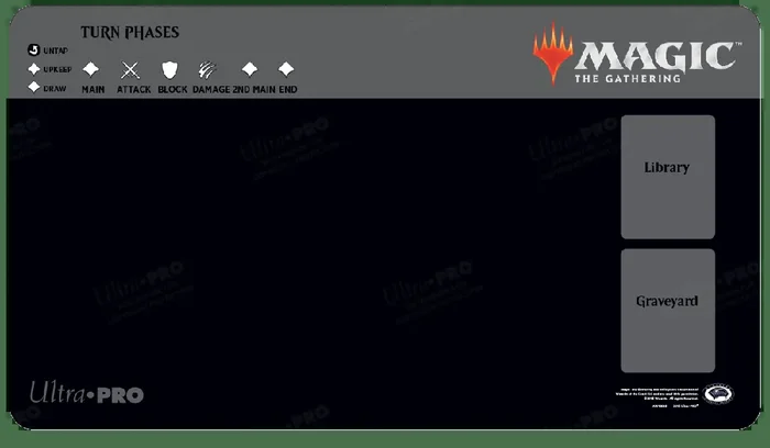 Alfombra de juego estándar para un jugador de Magic The Gathering