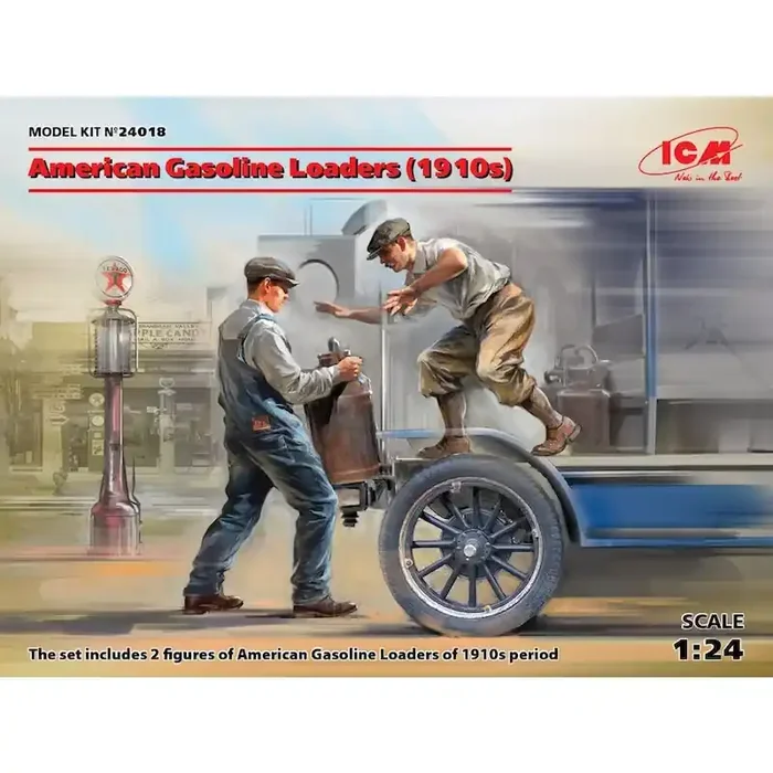 American Gasoline Loaders (década de 1910) (2 figuras) (moldes 100% nuevos)