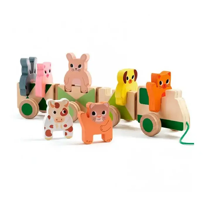 Arrastre de Madera Tren Trainimo Granja