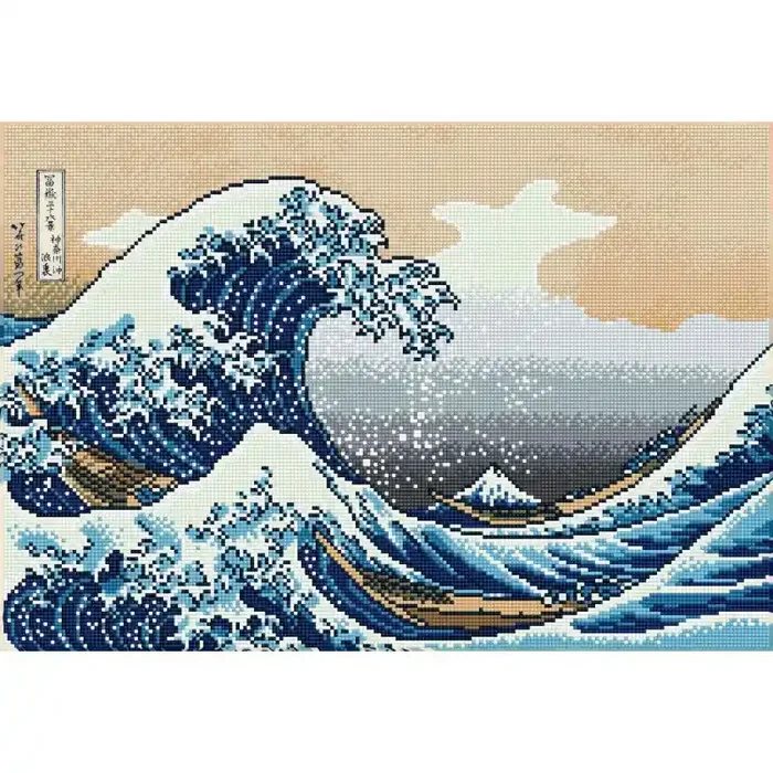Artes Pintar con diamantes Diamond Dotz – The Great Wave off Kanagawa