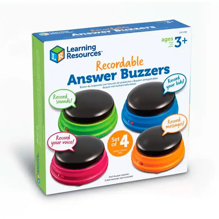 Atención + Observación + Memoria 4 Pulsadores de respuesta con función de grabación