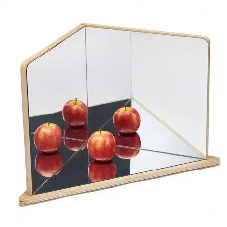 Atención + Observación + Memoria Espejo Explorador de madera de 3 caras