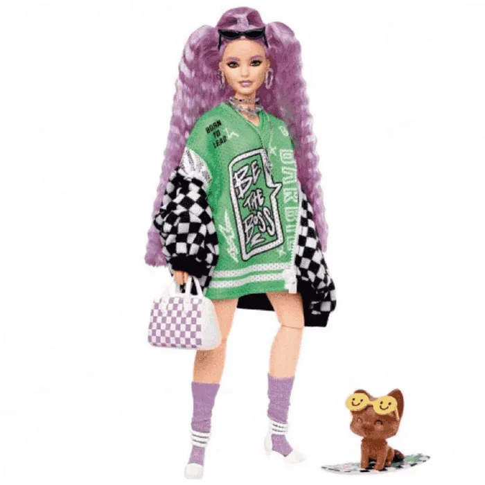 Barbie Muñeca Extra Chaqueta de Carreras 3 años