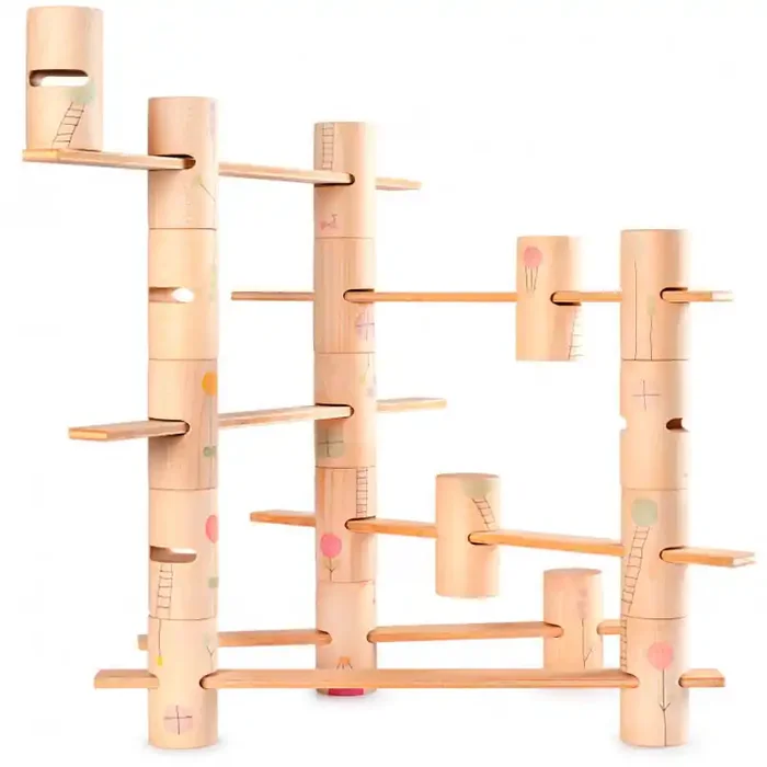 Bloques y construcciones de madera WOODLAND – Set de construcción de madera con 27 piezas