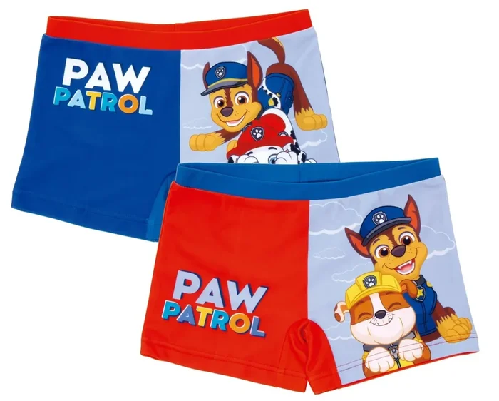 Boxer Baño – Patrulla Canina Rojo o Azul (Talla 2-6)