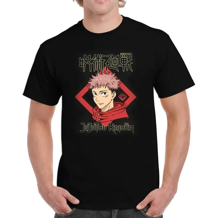 Camiseta – Jujutsu Kaisen negra/roja (Adulto L)