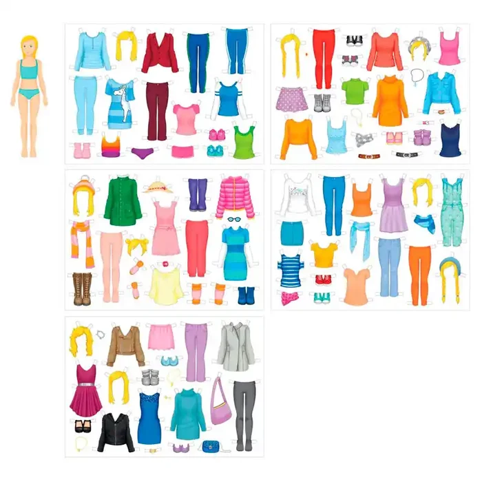 Competencias Muñeca de Papel para vestir