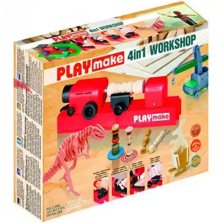 Competencias PLAYmake taller 4 en 1 – herramienta eléctrica para trabajar con madera