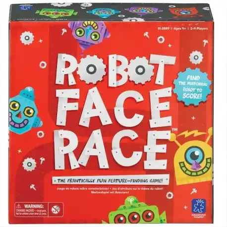 Competencias Robot Face Race – carrera de atributos de robots para 2-4 jugadores