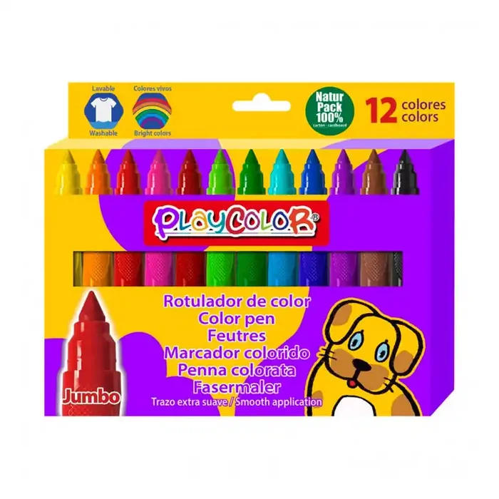 Competencias Rotulador color JUMBO BASIC 12 unidades – Playcolor Basic
