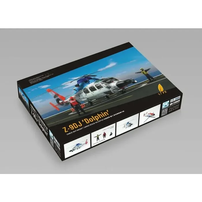 ¡De nuevo en existencia! Harbin Z-9DJ Helicóptero de rescate de portaaviones chino NAVY Z-9DJ con piezas grabadas y de resina