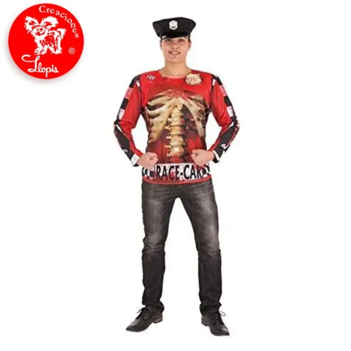 Disfraz adulto camiseta policía zombie