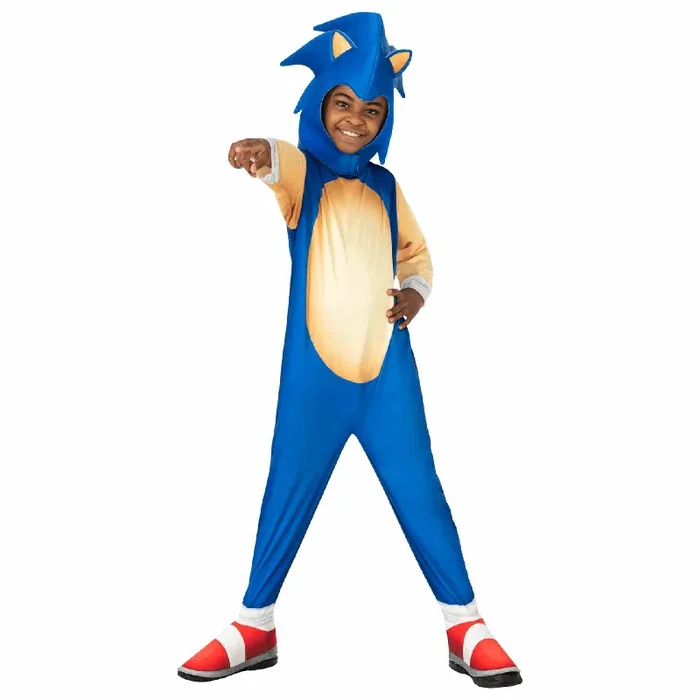 Disfraz de Sonic The Hedgehog para Niños – Talla 3-4 Años
