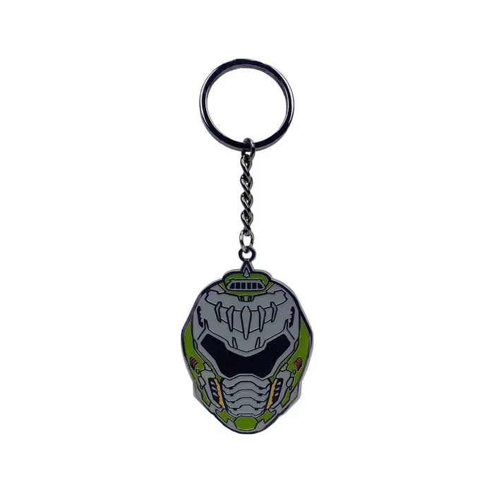 Doom The Dark Ages Metal Helmet Keychain