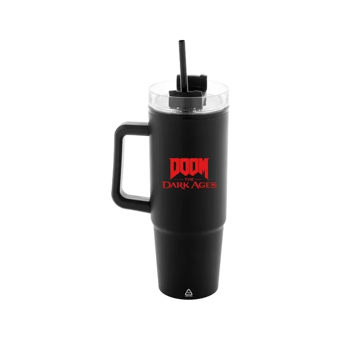 Doom The Dark Ages thermo mug with straw Shield 1180 ml