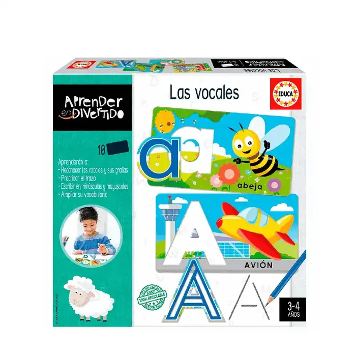Educa Juguete de Aprendizaje Aprender Es Divertido Las Vocales