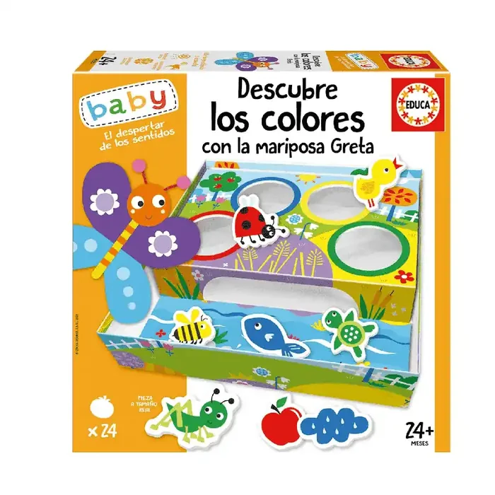 Educa Juguete de Aprendizaje Descubre Los Colores Con La Mariposa Gre