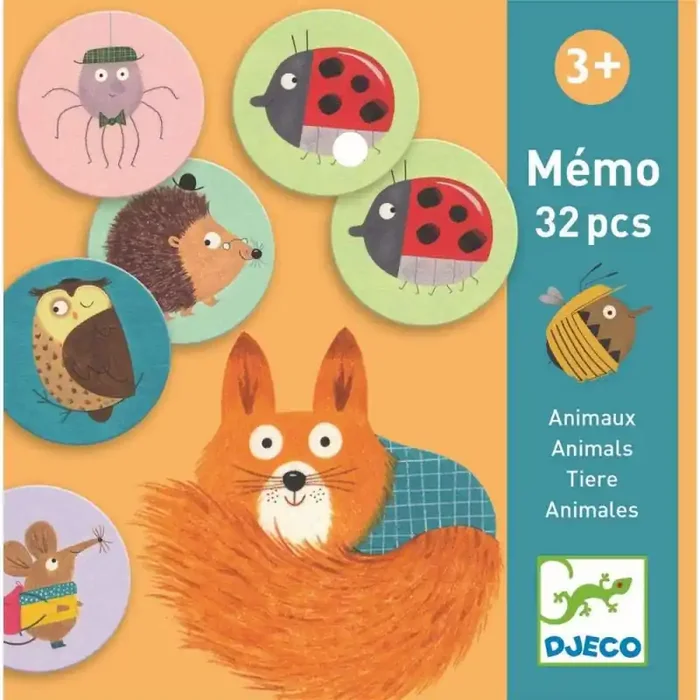 Educativos memo animales DJECO