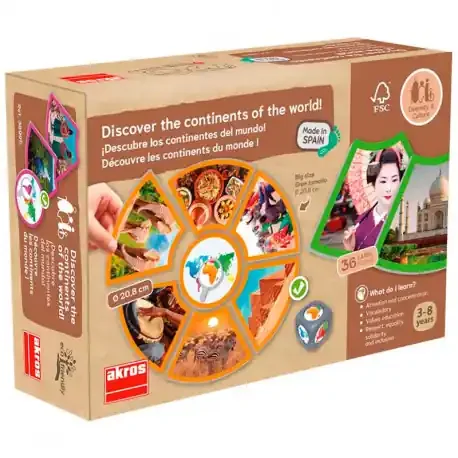 El mundo actual ¡Descubre los continentes del mundo! – juego de asociación