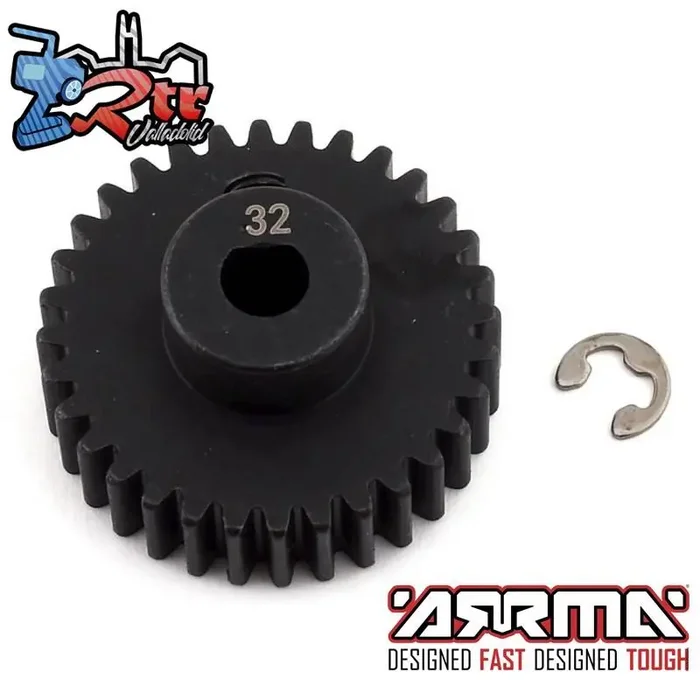 Engranaje de piñón, 32T HD Mod0.8 Eje 5mm Safe-D5 ARA311015