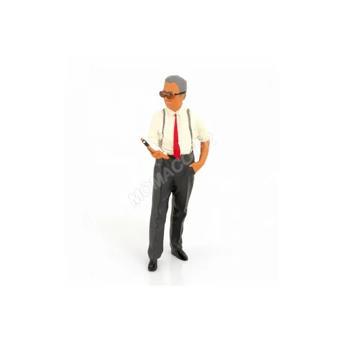 Enzo ferrari figure with block holder
