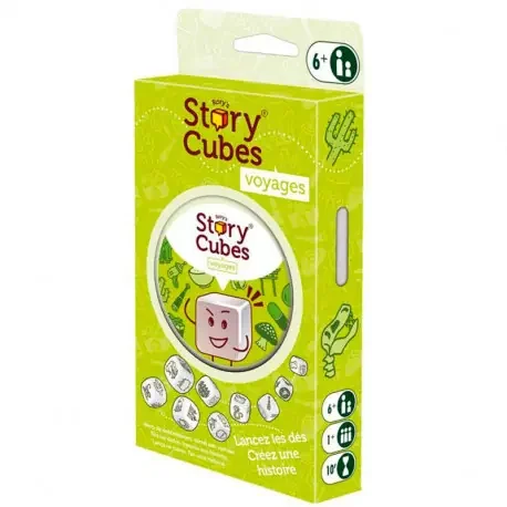Escritura + Lectura + Idiomas Rory‘s Story Cubes Viajes – juego de dados de inventar historias en blister