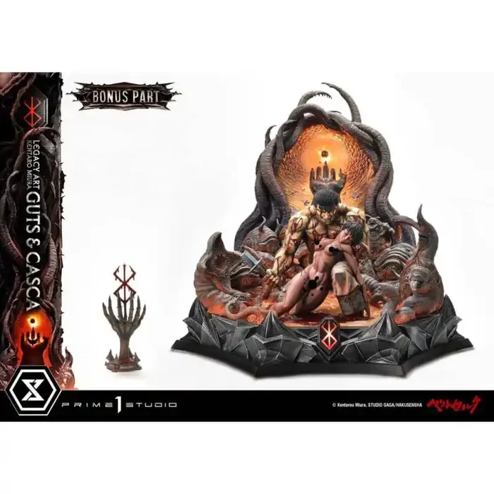Estatuas Berserk statuette Legacy Art Kentaro Miura 1/4 Guts & Casca Bonus Version 72 cm