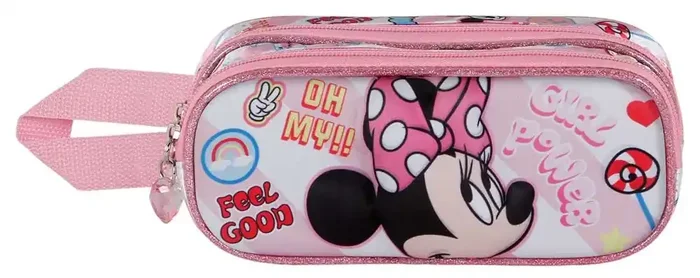 Estuche – Doble Minnie Girl Power 3D