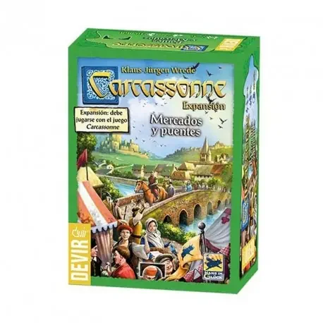 expansiones Carcassonne expansión Mercados y Puentes edición 2018 – Juego de estratégia
