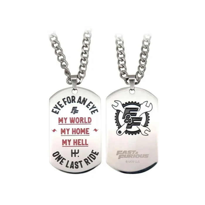 FAST & FURIOUS – Stainless Steel Dog Tag Limited Edition