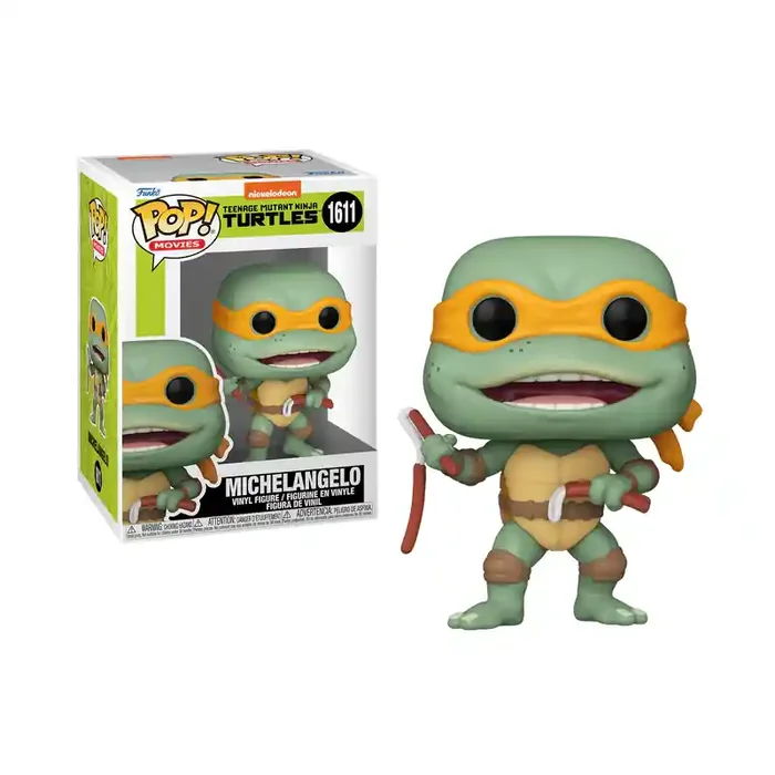 Figura Pop THE NINJA TURTLES – POP Movie N°1611 -Michelangelo Nunchucks Sausage
