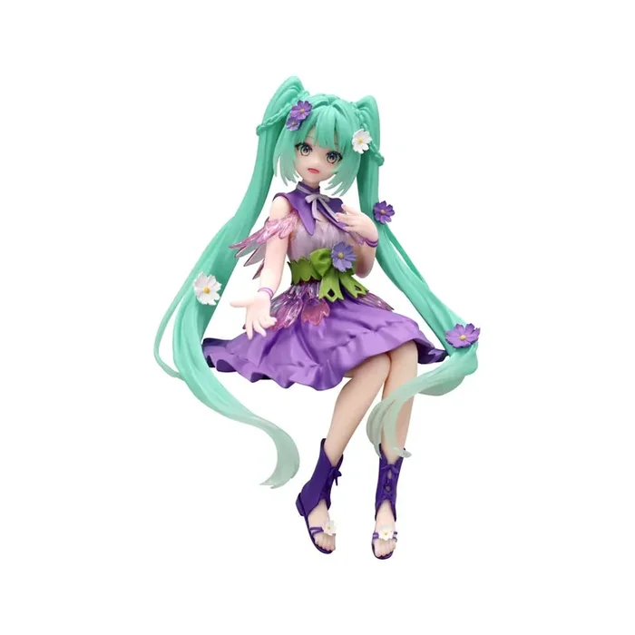 Figurita Hatsune Miku – Noodle Stopper Flower Fairy Cosmos Purple Color Ver. 14cm
