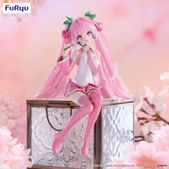 Figurita Hatsune Miku PVC Statue Noodle Stopper Sakura Miku 2024 Pearl Color Ver. 15cm