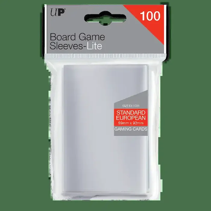 Fundas para juegos de mesa Lite europeos estándar (100 unidades) para cartas de 59 mm x 92 mm