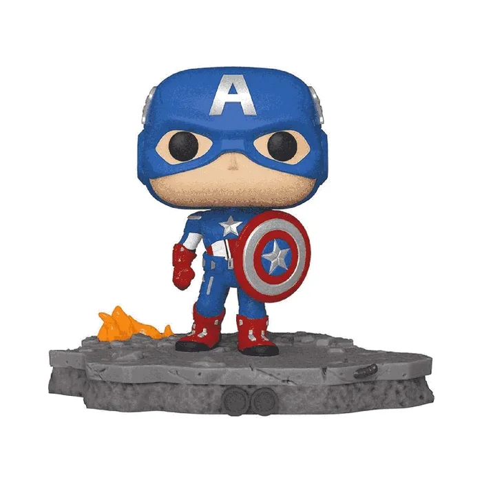 Funko POP Deluxe Avengers Figura Capitan America Assemble Series