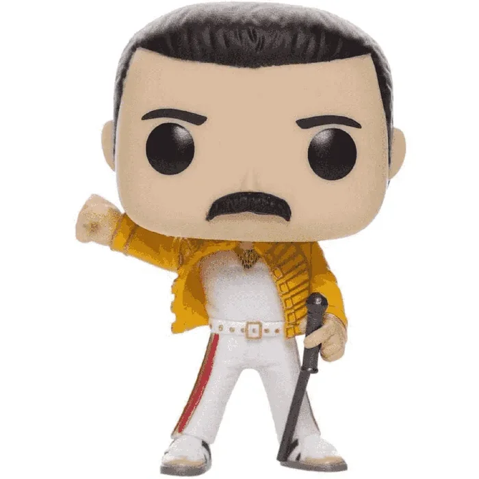 Funko Pop Queen Freddy Mercury Wembley 1986 – Figura coleccionable de vinilo ideal para fans de la m