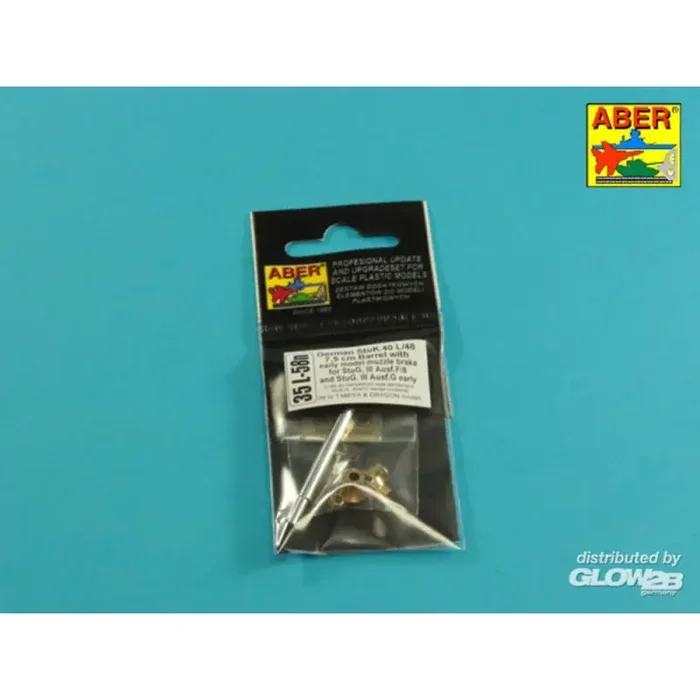 German StuK.40 L/48 7.5cm barrel with early model muzzle brake for StuG.III Ausf.F/8 and StuG.III Ausf.G early