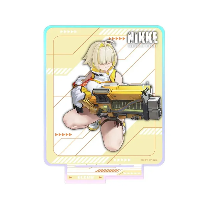 Goddess of Victory Nikke acrylic Figure Crouching Series Elegg Holographic 14 cm