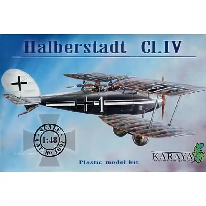 Halberstadt Cl.IV (first production batch short fuselage) – 2 German painting schemes PLEASE BE AWARE THIS KIT DOES NOT INCLUDE
