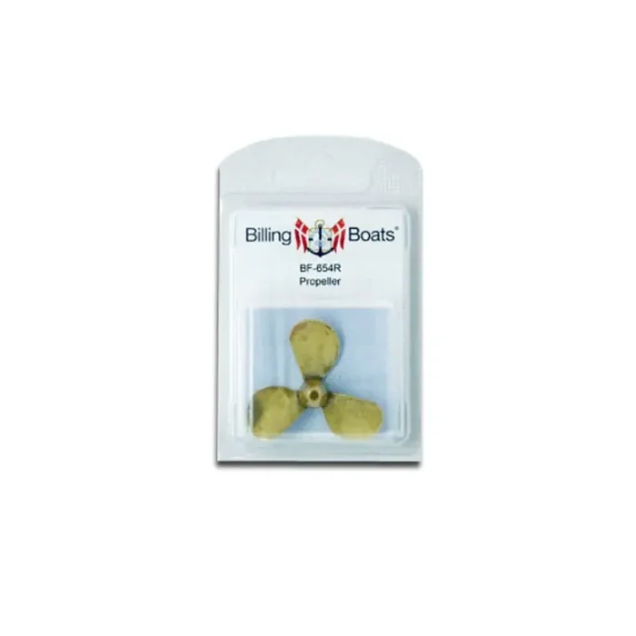 Hélice recta de latón de tres palas m4 50 mm (1 pieza)